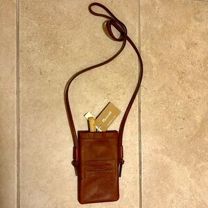 Madewell Leather Crossbody Phone Purse